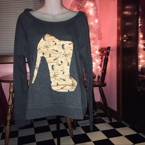 LIKE NEW Y2K Kardashian Kollection Sweatshirt Top L - Picture 1 of 6